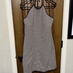 Abercrombie & Fitch Brown and Cream Patterned Dress